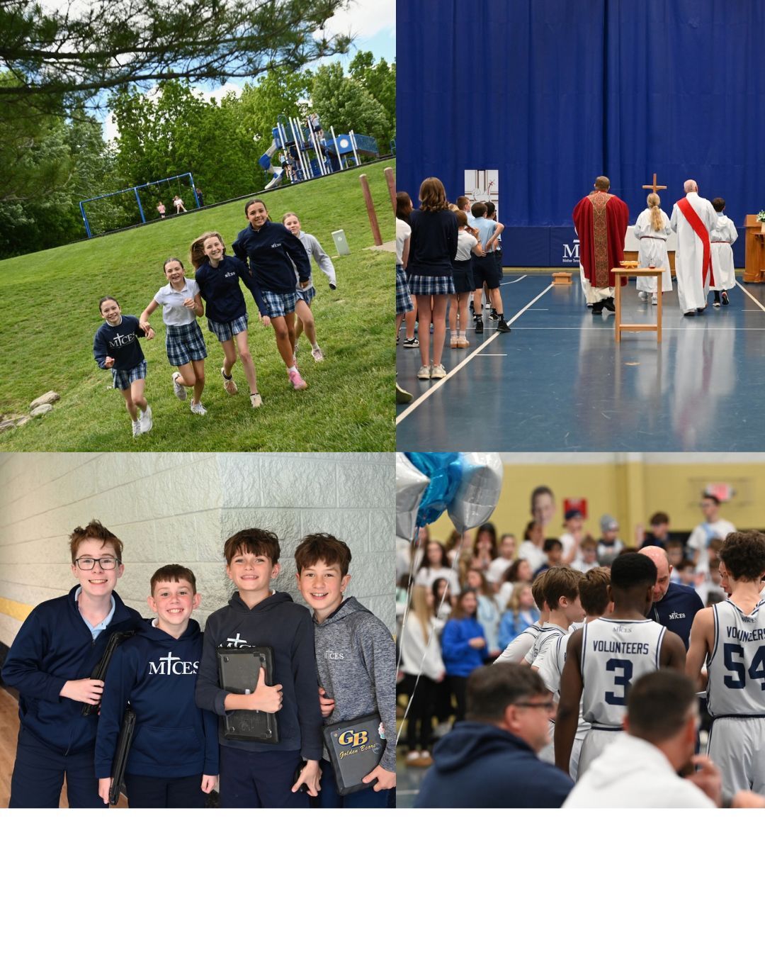 Multiple pictures of students